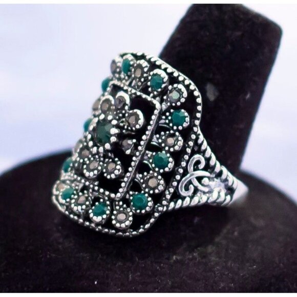 Vintage Victorian Ethenic Saddle Style Ring - S13 - Picture 2 of 3